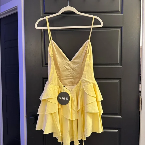 Yellow Ruffled Romper - Picture 2 of 5